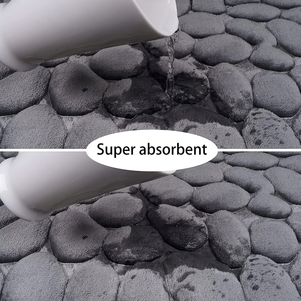 Memory Foam Bath Mat - Soft, Absorbent & Non-Slip Bathroom Rug
