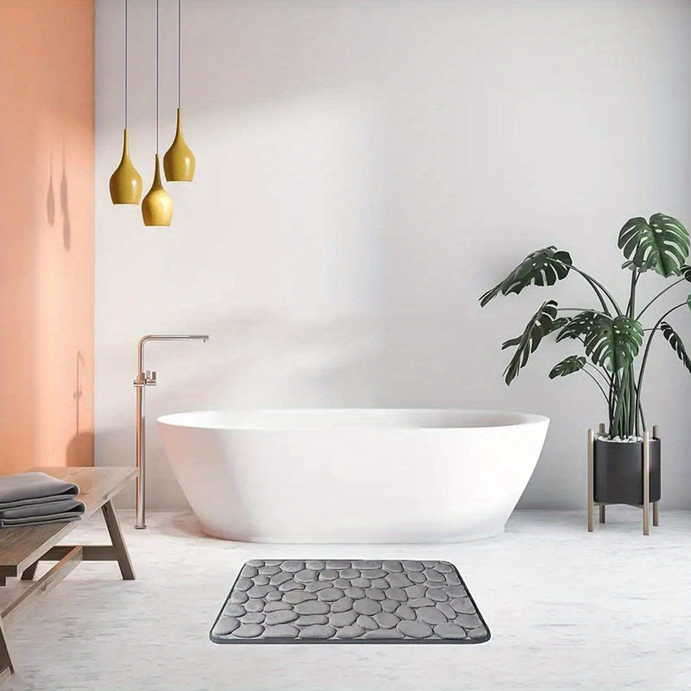 Memory Foam Bath Mat - Soft, Absorbent & Non-Slip Bathroom Rug