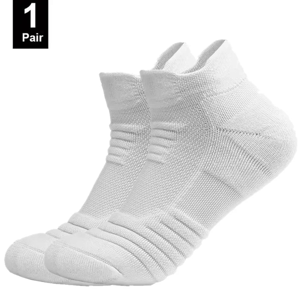 Anti-Slip Socks for Men - Breathable Cotton Sports Socks, Deodorising Grip Ankle Socks