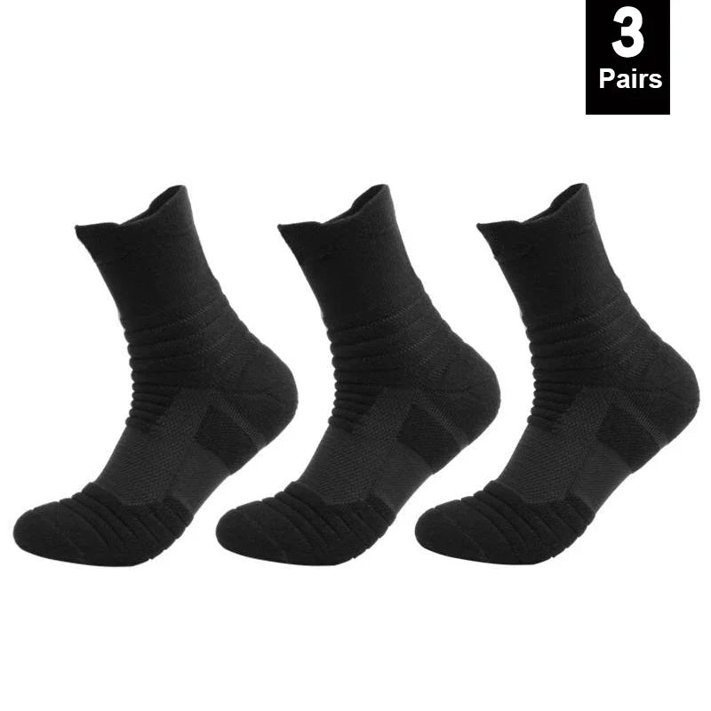 Anti-Slip Socks for Men - Breathable Cotton Sports Socks, Deodorising Grip Ankle Socks
