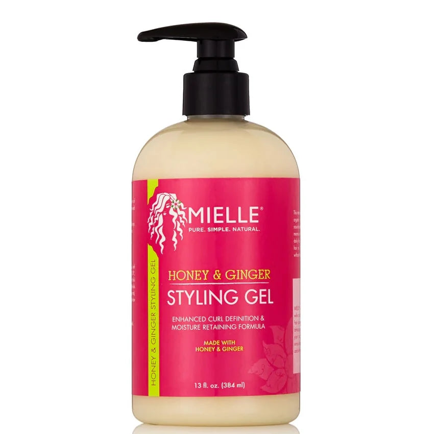 Mielle Honey & Ginger Styling Gel Define & Hold for Curly, Wavy & Coily Hair 13 oz