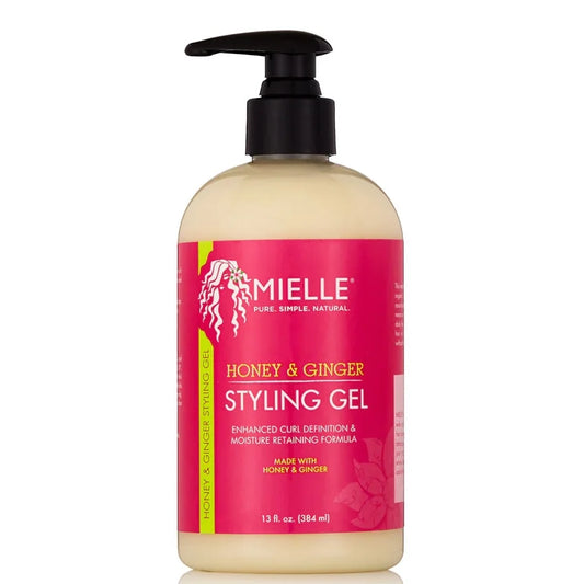 Mielle Honey & Ginger Styling Gel Define & Hold for Curly, Wavy & Coily Hair 13 oz