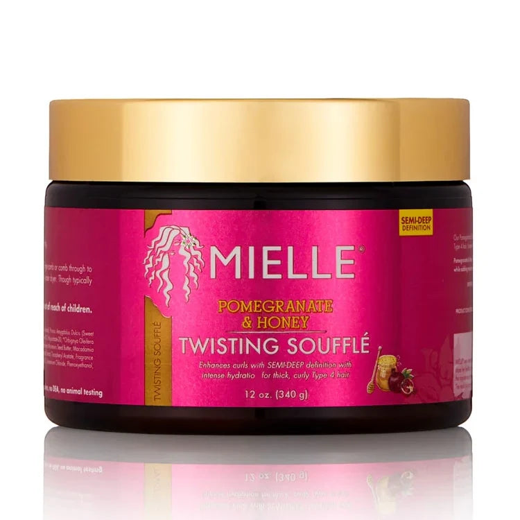 Mielle Pomegranate & Honey Twisting Souffle Defines & Moisturises Curls for Curly & Textured Hair 12 oz