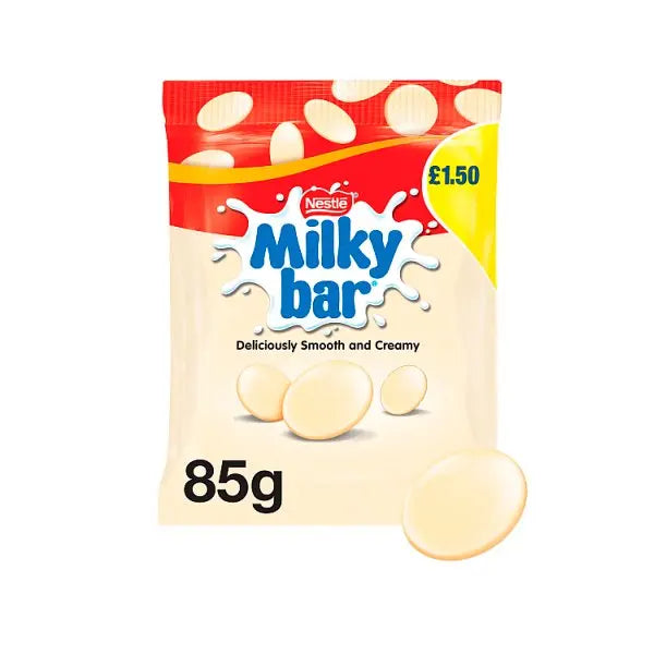 Milkybar Giant Buttons White Chocolate Sharing Bag 85g (Case of 12)