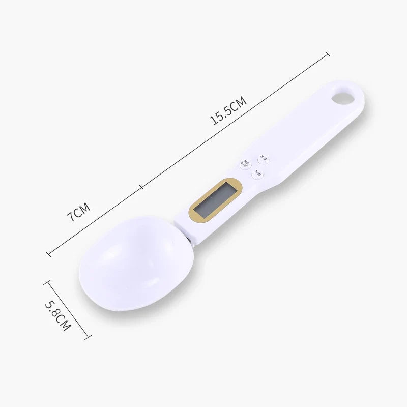 Mini Digital Spoon Scale - LCD Electronic Measuring Spoon for Flour, Milk, Coffee, Precision Kitchen Scale