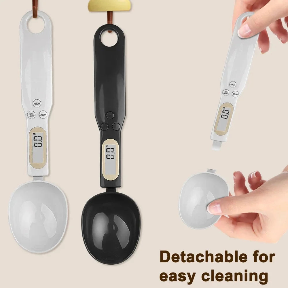 Mini Digital Spoon Scale - LCD Electronic Measuring Spoon for Flour, Milk, Coffee, Precision Kitchen Scale