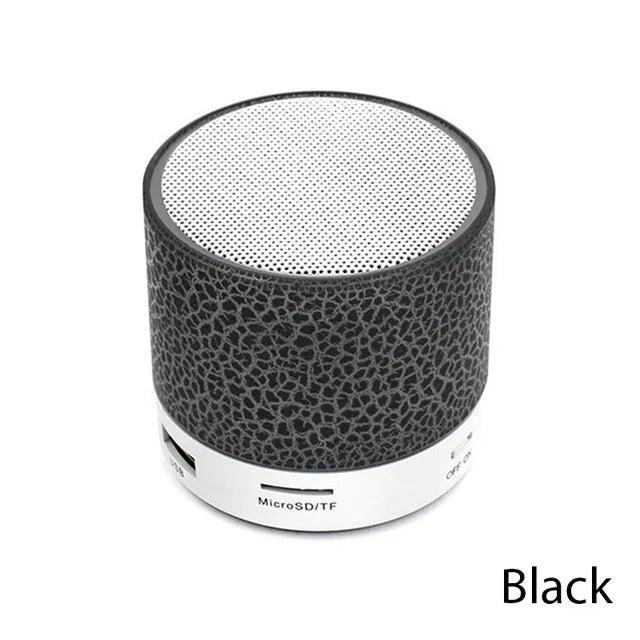 Mini Portable Audio - Wireless Bluetooth Subwoofer Speaker with Dazzling Crack LED