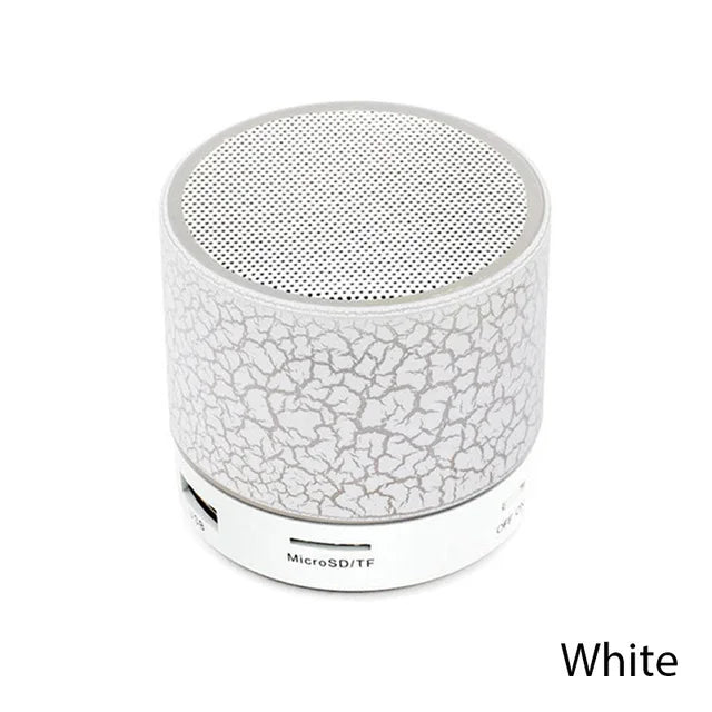 Mini Portable Audio - Wireless Bluetooth Subwoofer Speaker with Dazzling Crack LED