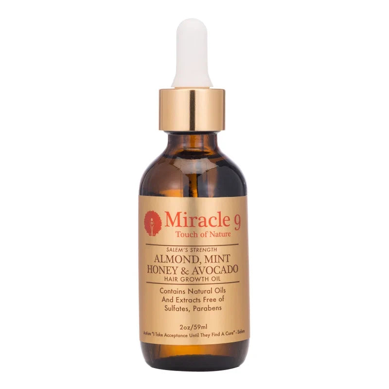 Miracle 9 Salem's Strength Almond, Mint, Honey & Avocado Hair Growth Oil Nourishing Blend 59 ml/2.0 oz