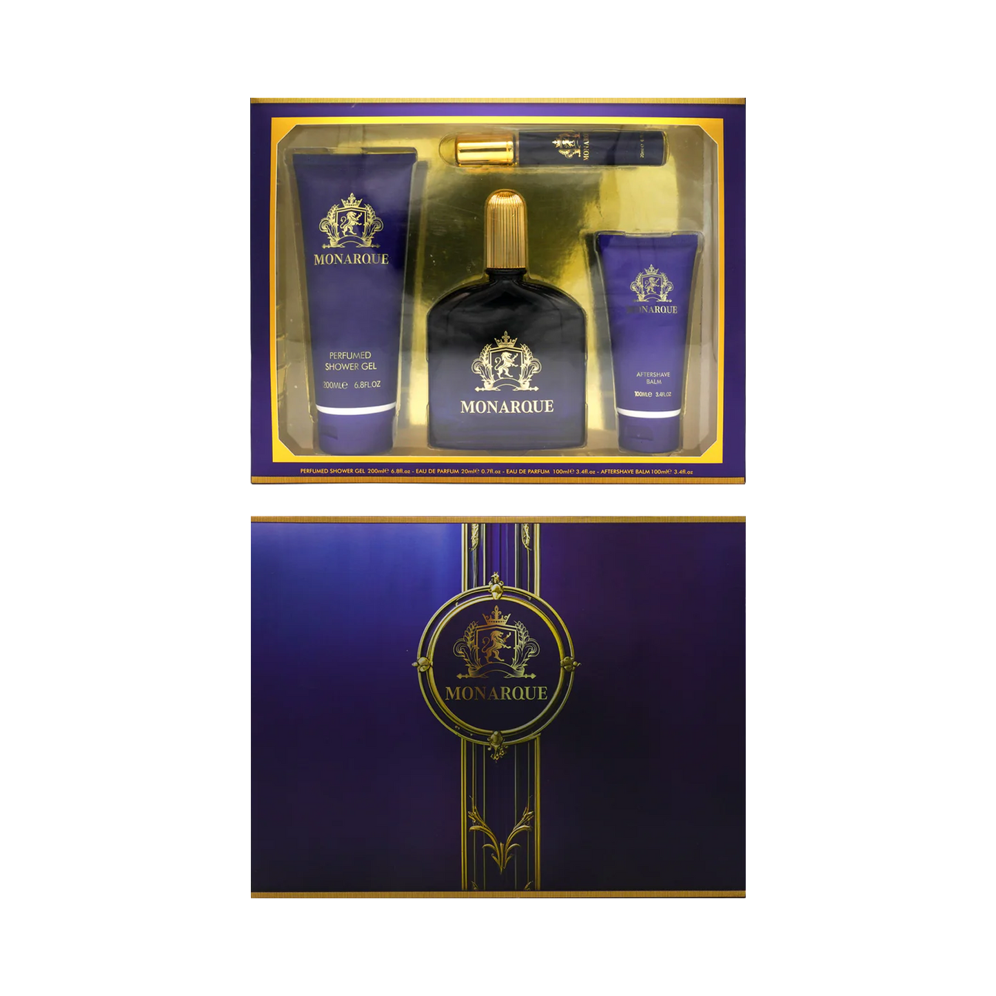 Monarque 4pc Men's Perfume Gift Set | Long-Lasting Luxury Fragrances for Discerning Gents