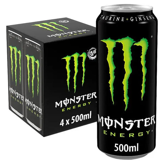 Monster Energy Drink 4 x 500ml (Case of 6)