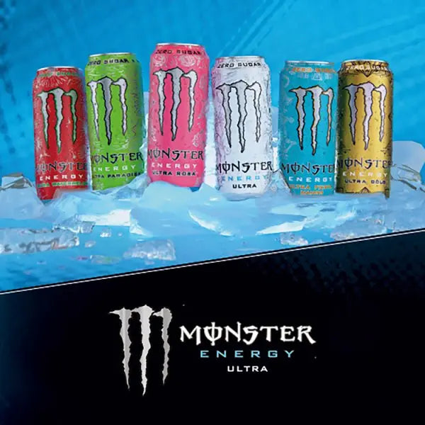 Monster Energy Drink Ultra Zero Sugar 12 x 500ml (Case of 12)