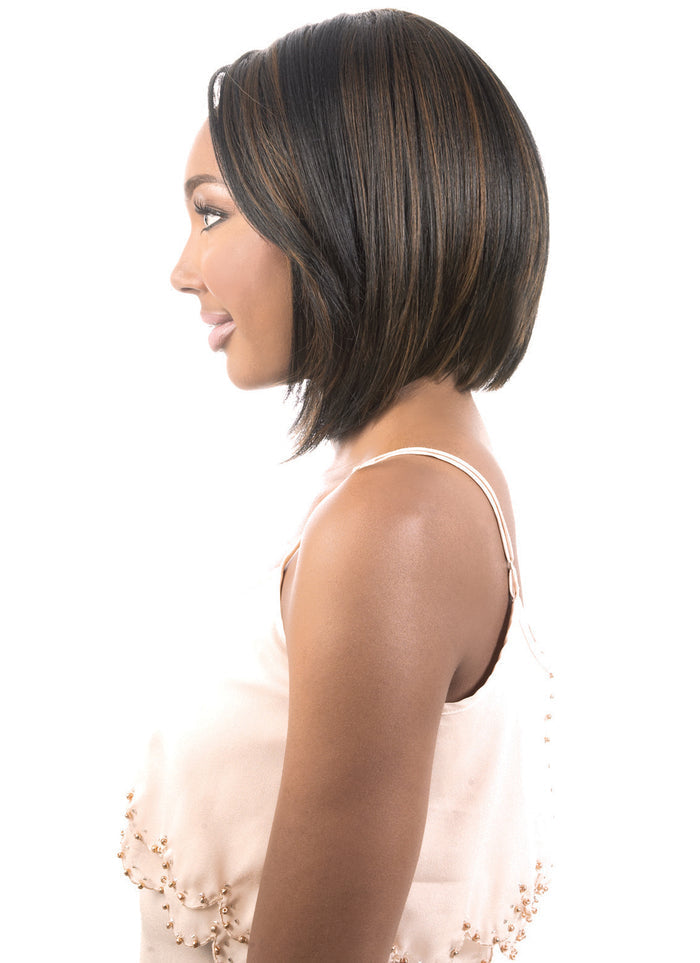 Motown Tress LSDP Olay Swiss Lace Synthetic Wig - Natural Look & Versatile Style for Women