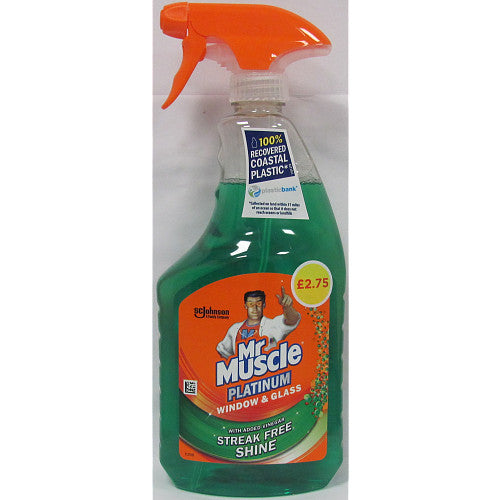 Mr Muscle Platinum Window & Glass 750ml (Case of 6)