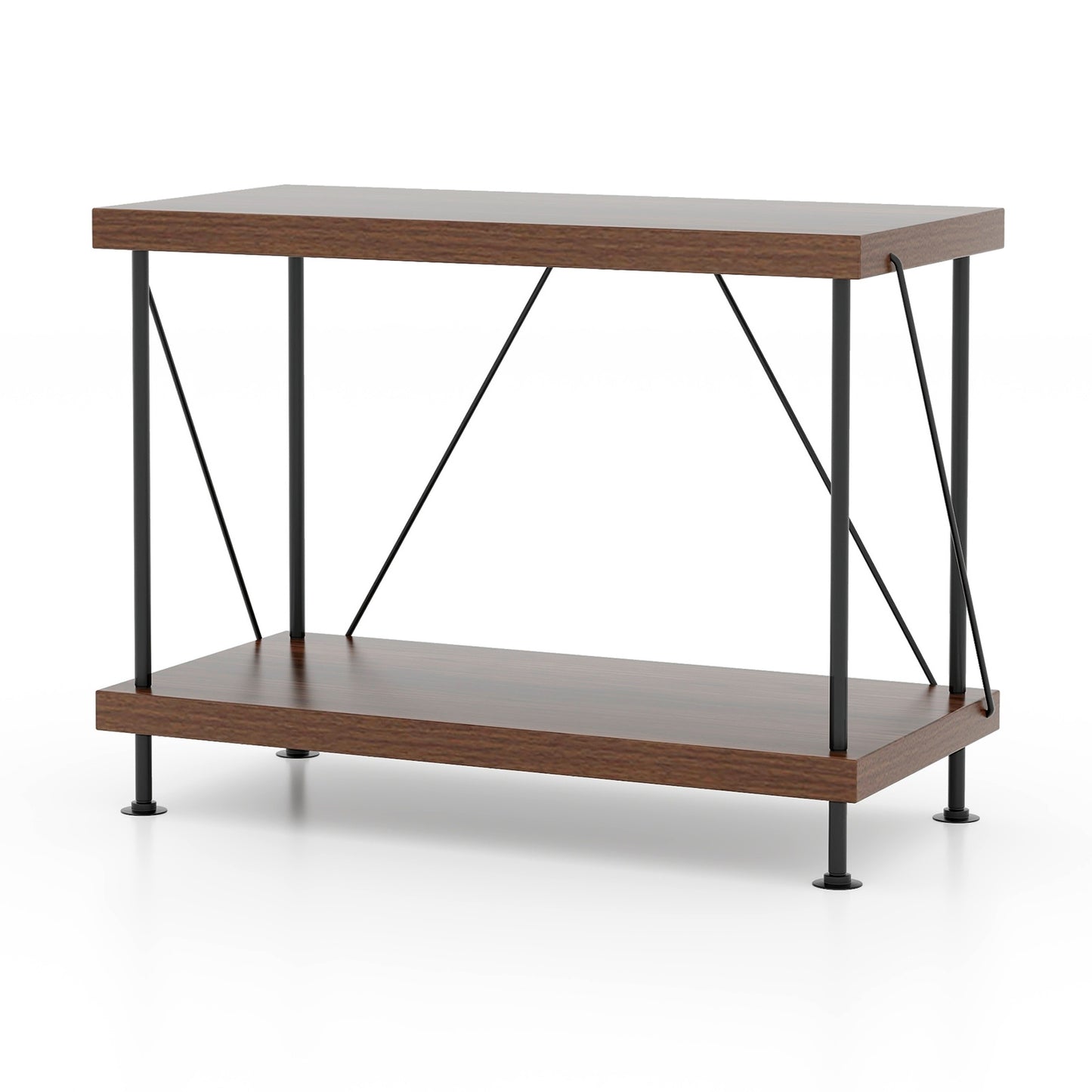 2/3/4/5-Tier Multipurpose Display Rack with Metal Frame-4-Tier