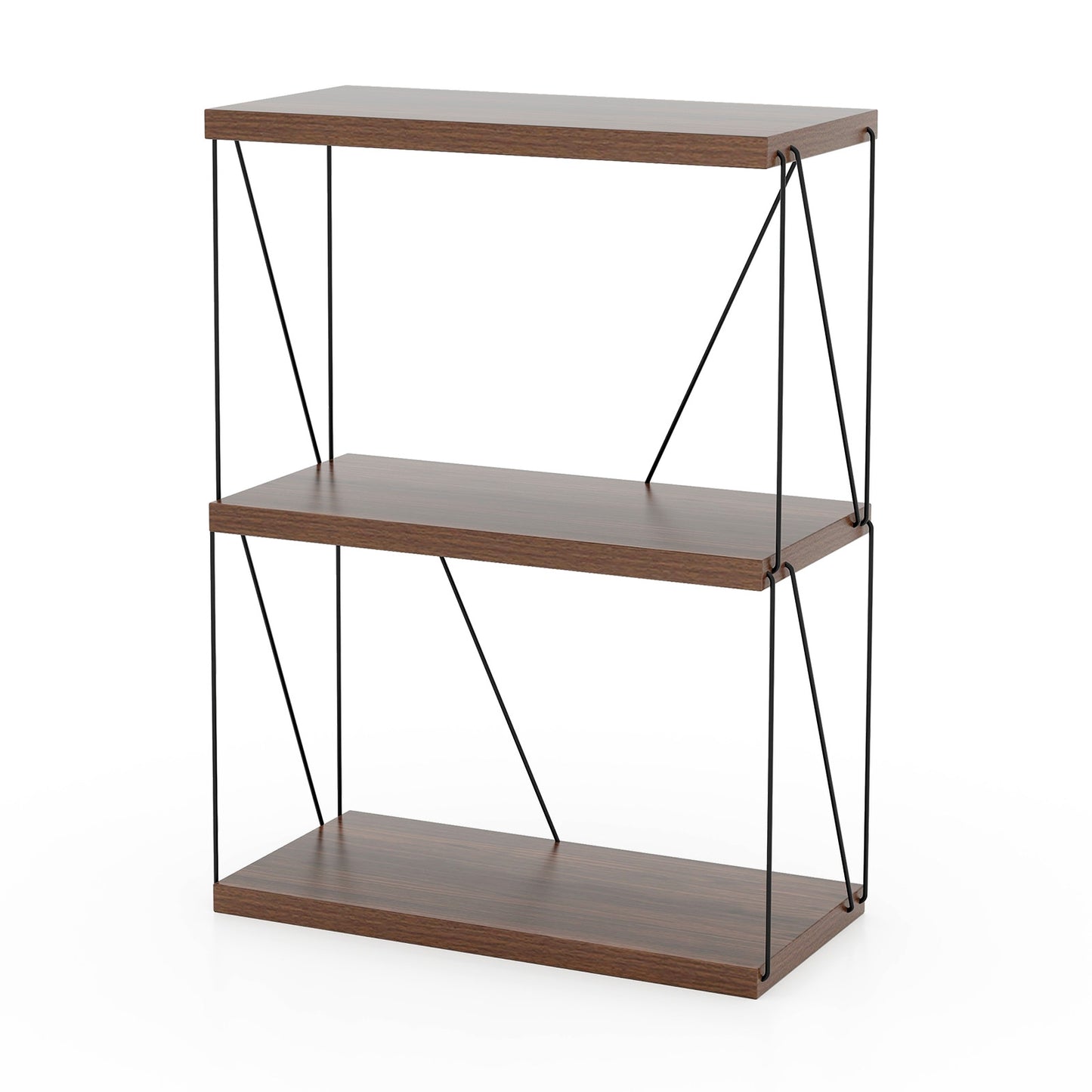 2/3/4/5-Tier Multipurpose Display Rack with Metal Frame-4-Tier
