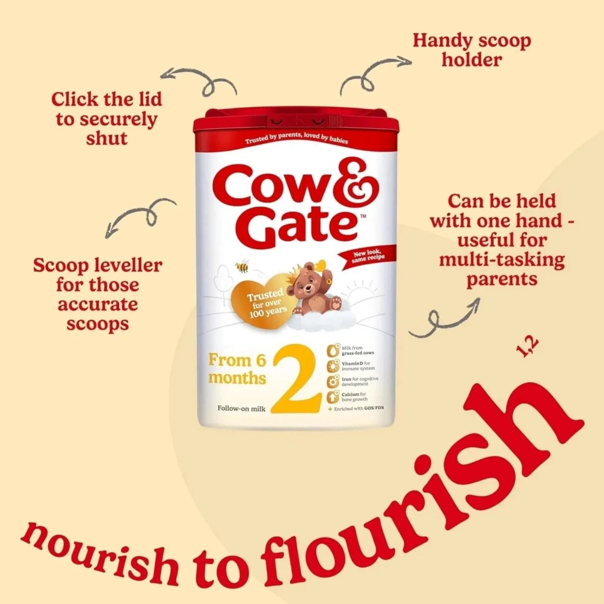 Cow & Gate 2 Follow On Milk Formula 6-12 months 800g