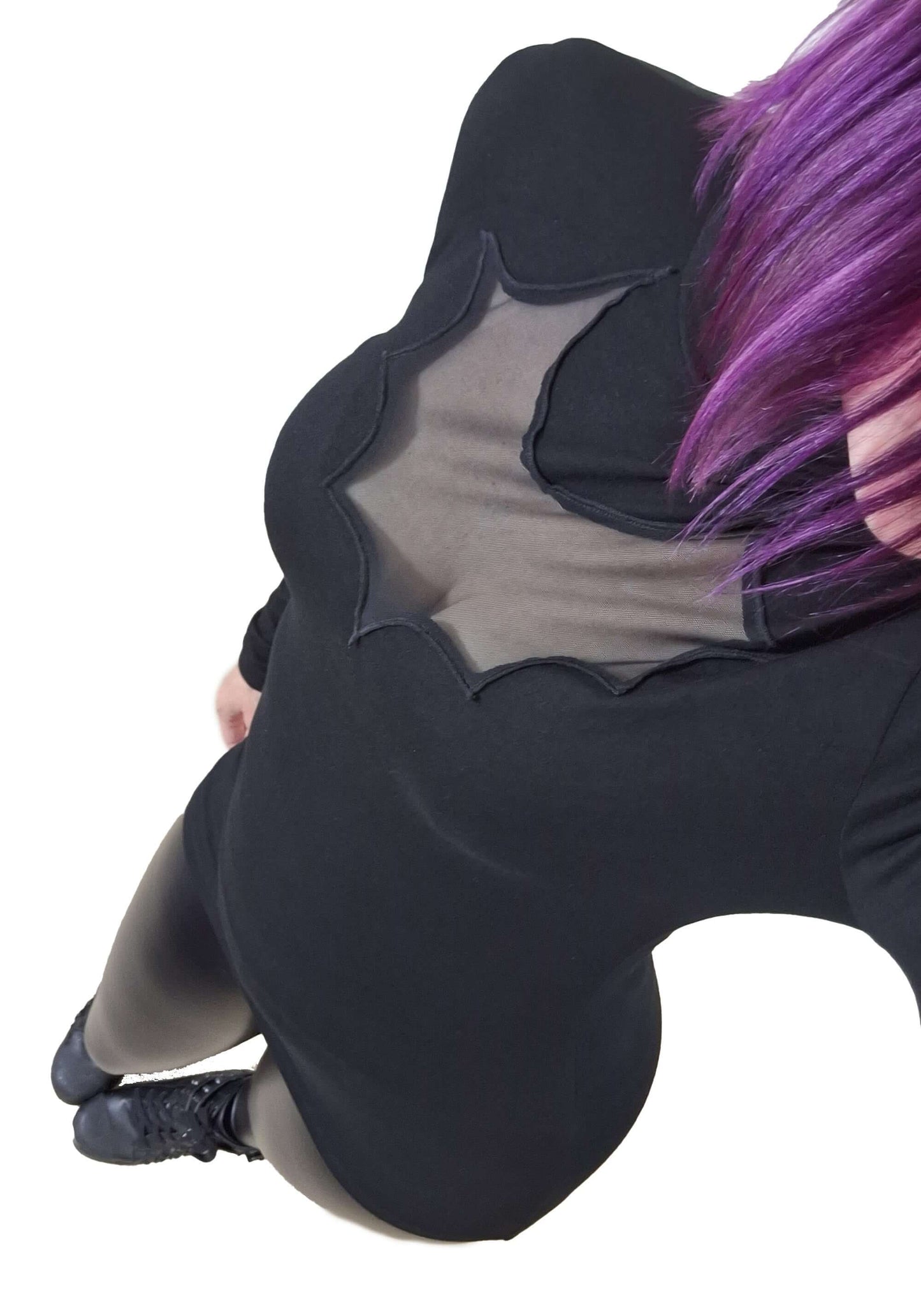 Necessary Evil Cybele Bat Panel Long Sleeve Top - Size 10 Left Only!