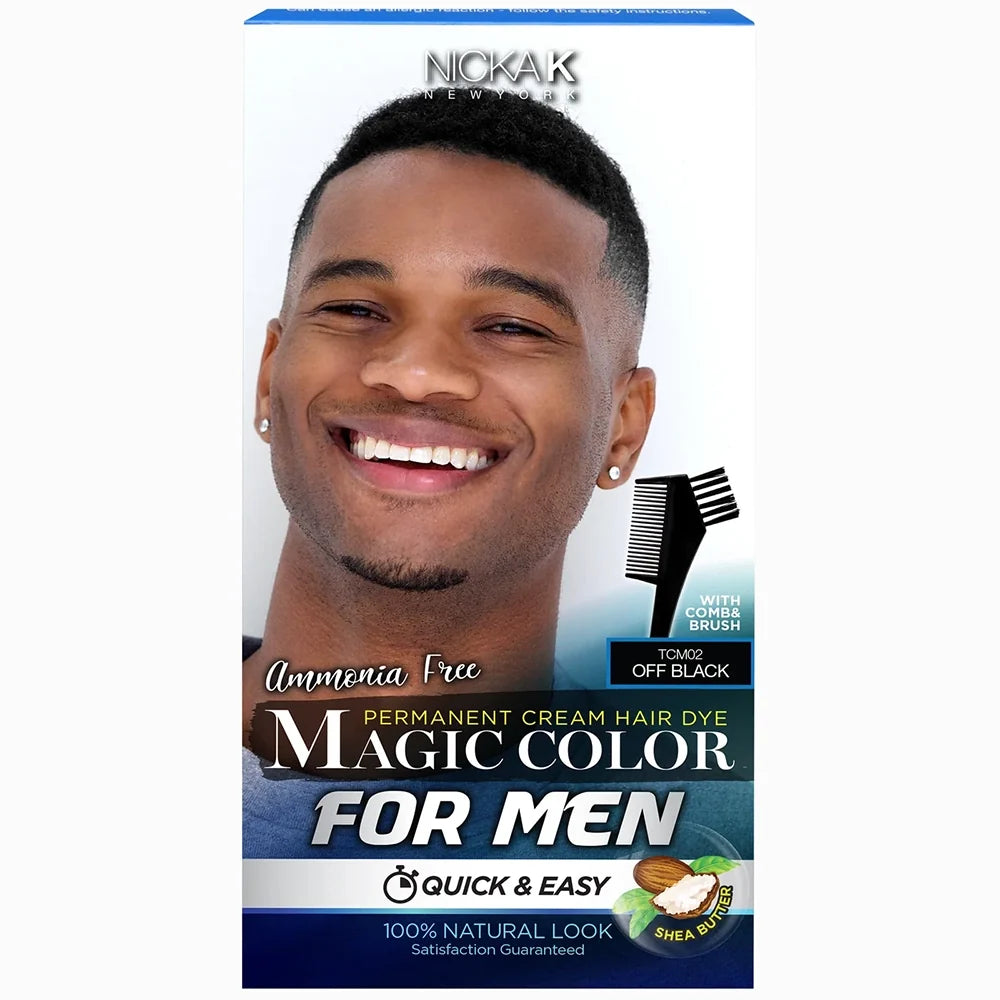 Nicka K New York Magic Color for Men Instant Grey Coverage Hair Colour Kit