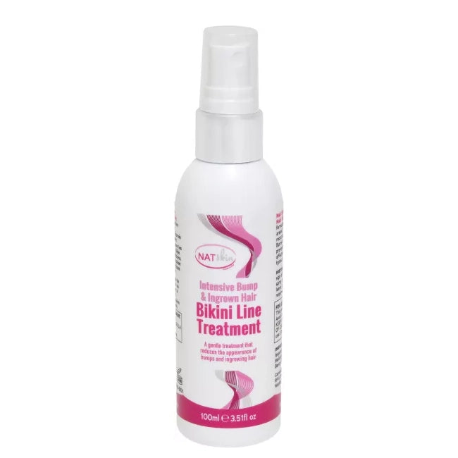 Natskin Bikini Line Treatment: Soothe, Prevent Ingrown Hairs & Bumps for Smooth Post-Hair Removal Skin 100 ml/3.38 oz