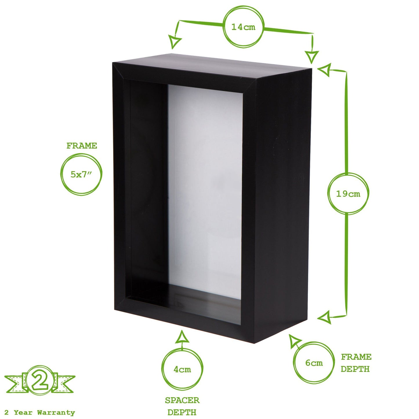 5" x 7" 3D Deep Box Photo Frame