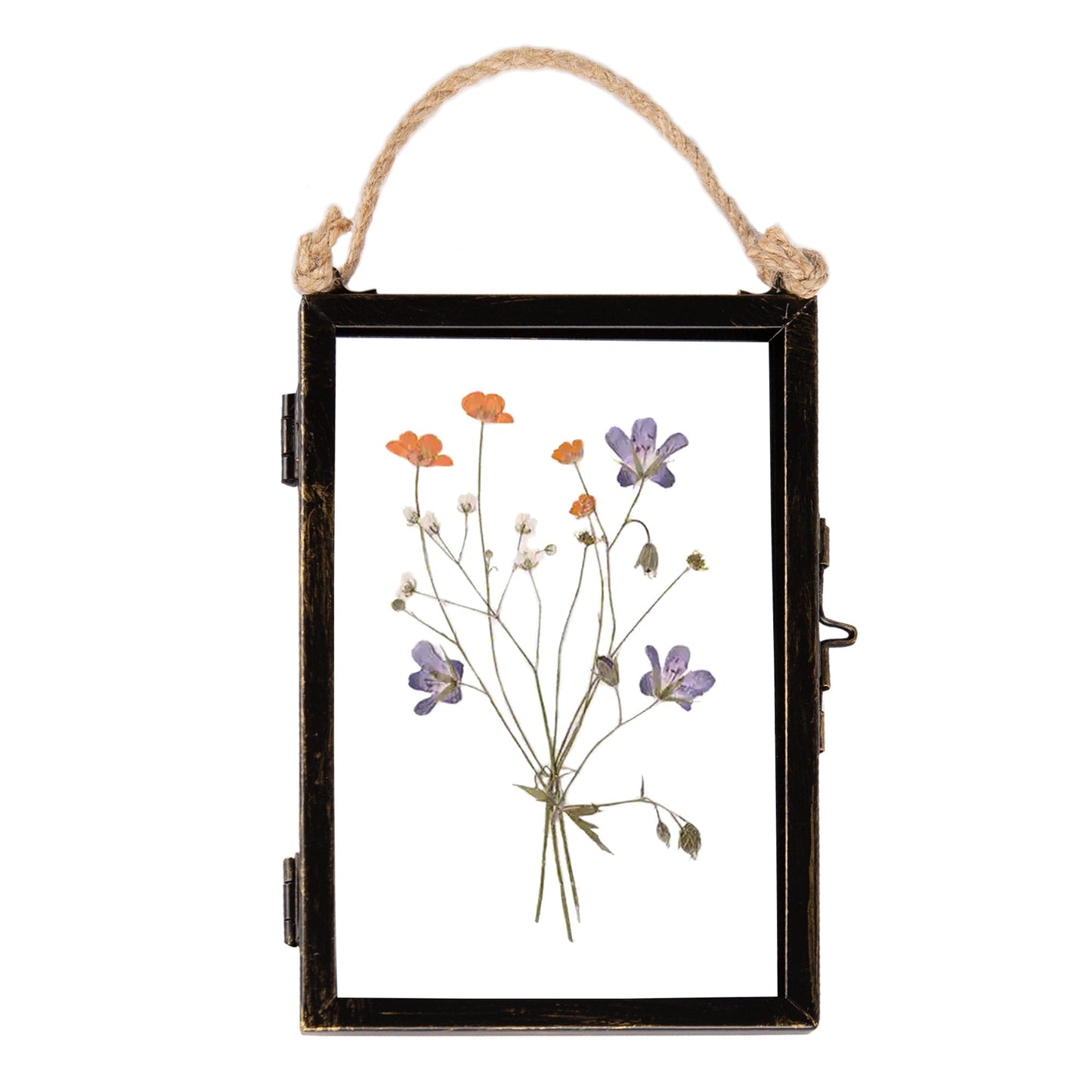4" x 6" Black Hanging Metal Photo Frame