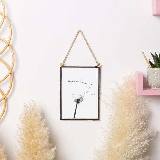 5" x 7" Black Hanging Metal Photo Frame