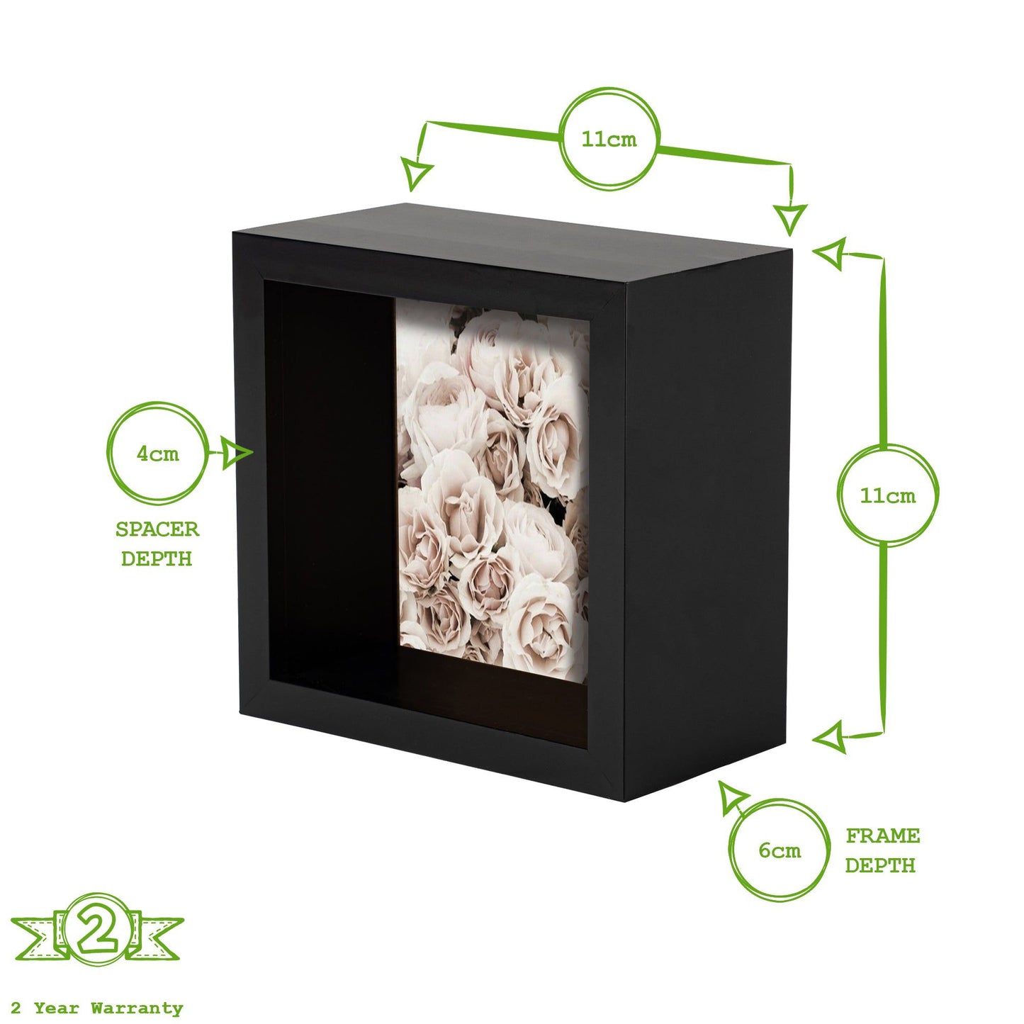 4" x 4" 3D Deep Box Photo Frame