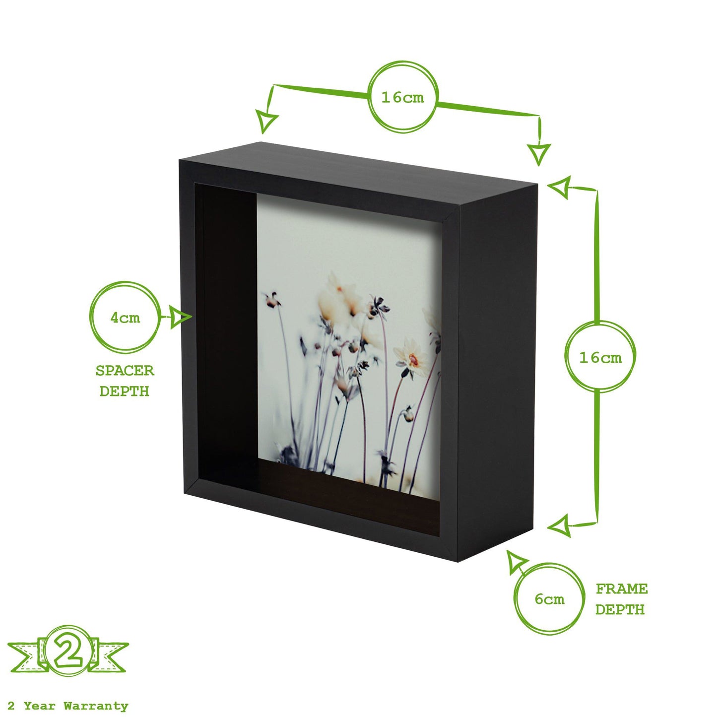 6" x 6" 3D Deep Box Photo Frame