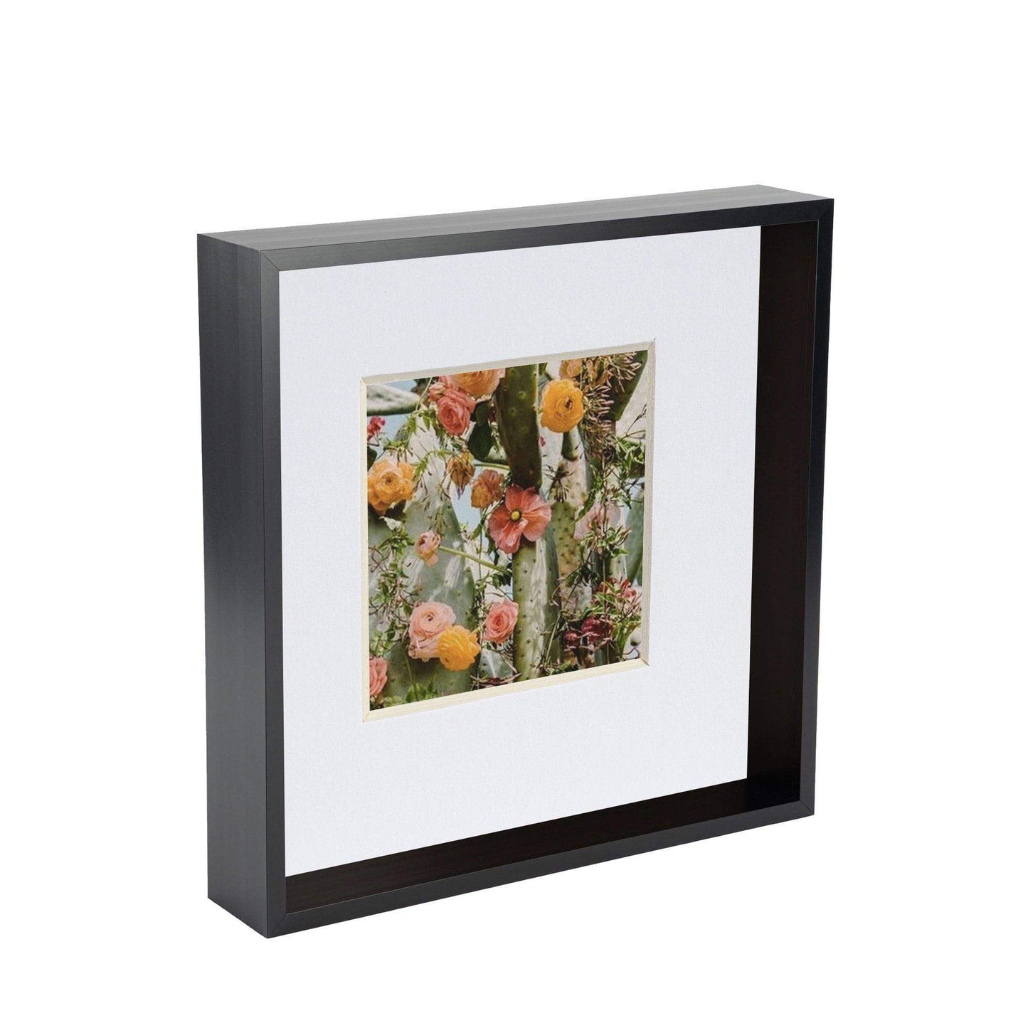 10" x 10" 3D Deep Box Photo Frame - with 6" x 6" Mount