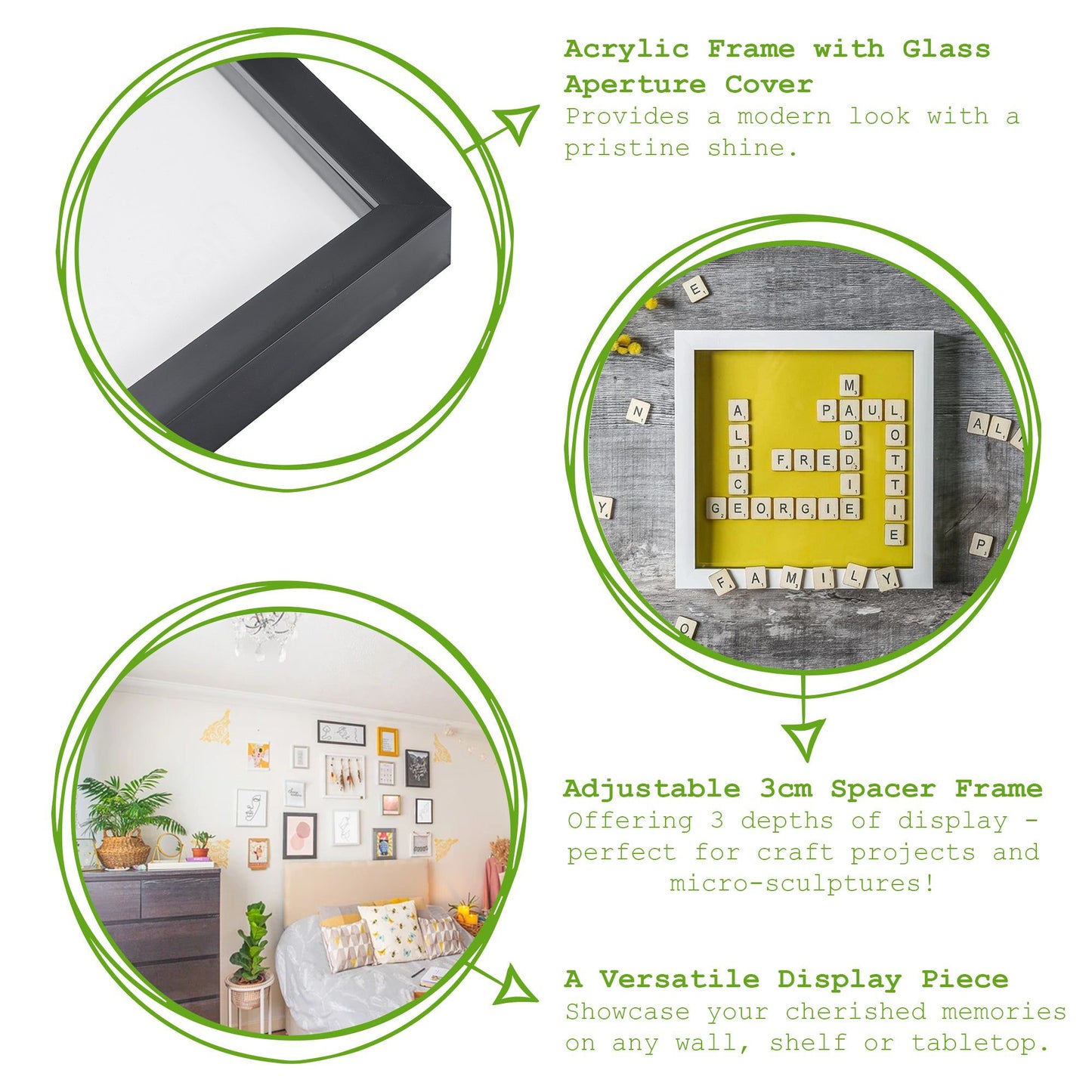 10" x 10" 3D Box Photo Frame