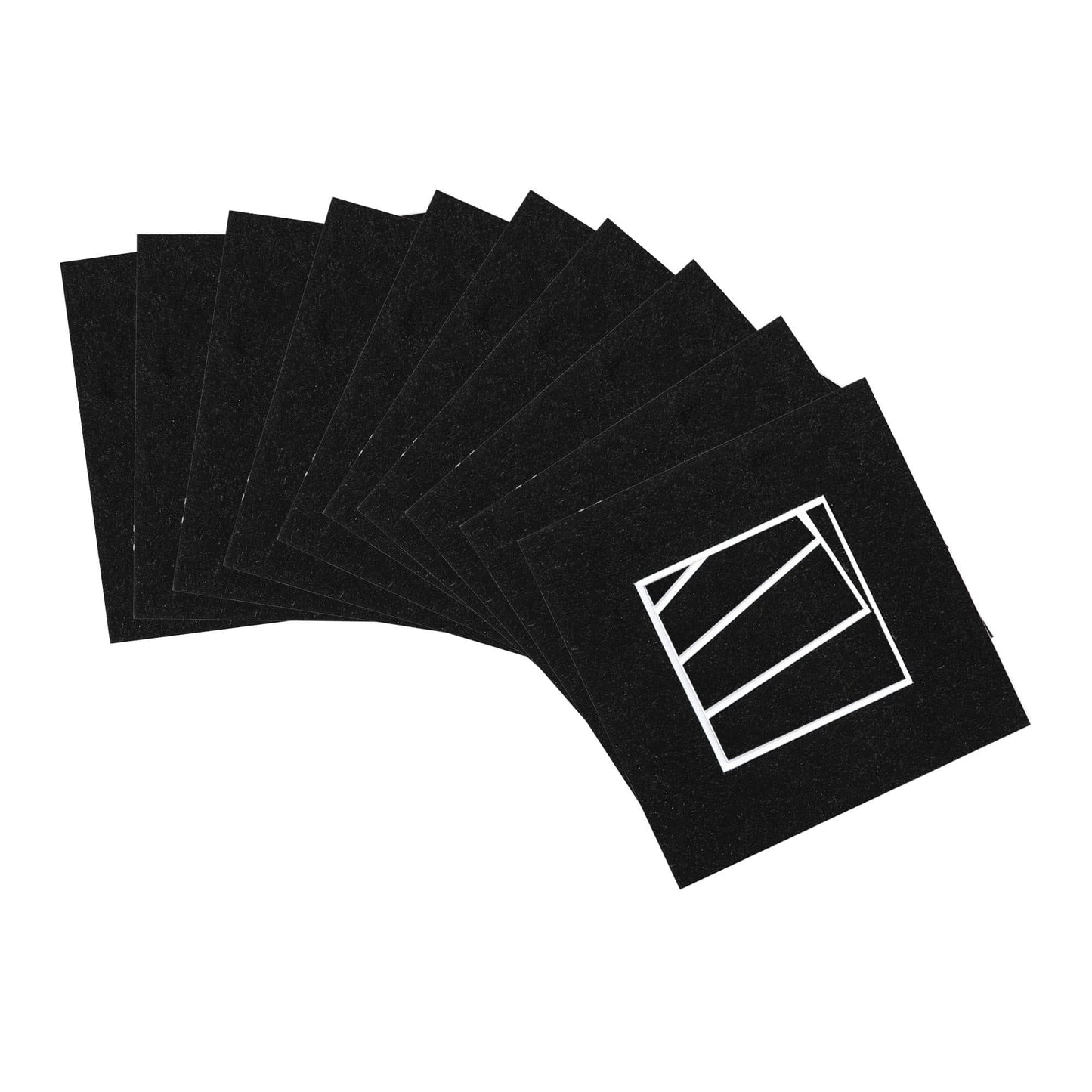 2" x 2" Picture Mounts for 4" x 4" Frame - Pack of 10