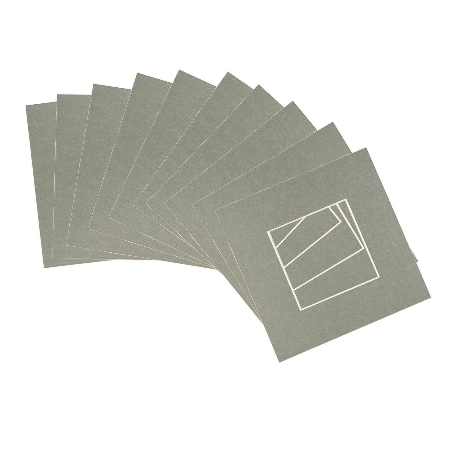 4" x 4" Picture Mounts for 8" x 8" Frame - Pack of 10