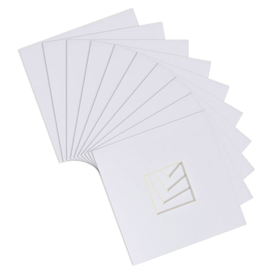 2" x 2" Picture Mounts for 6" x 6" Frame - Pack of 10