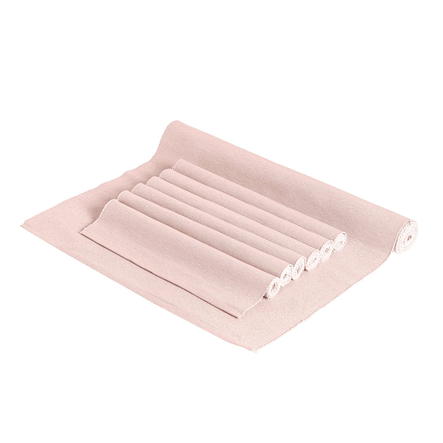 Ribbed Cotton Placemats with Table Runner