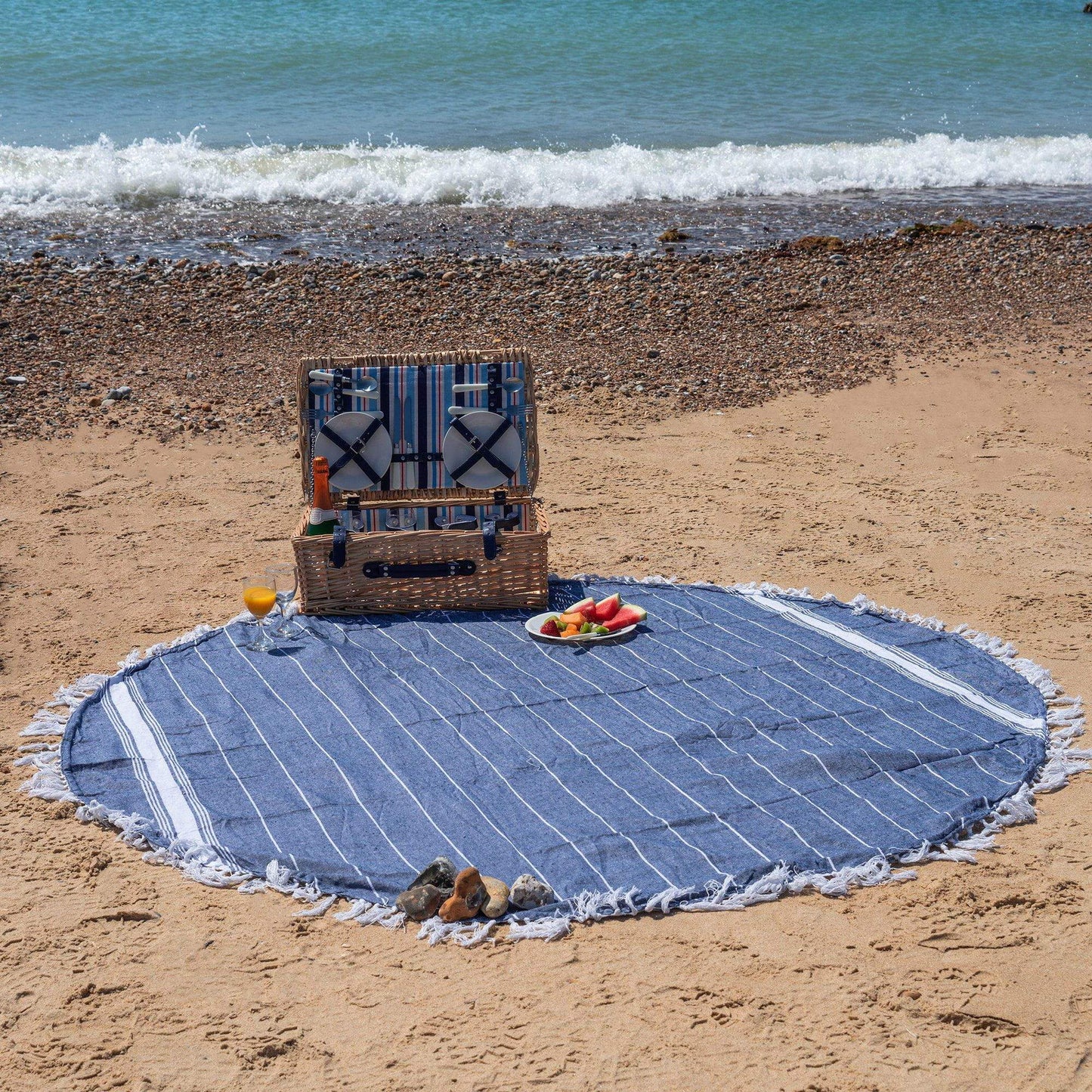 190cm Round Turkish Cotton Bath Towel