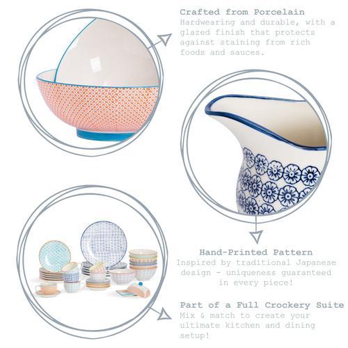 14cm Hand Printed Stoneware Plant Pot