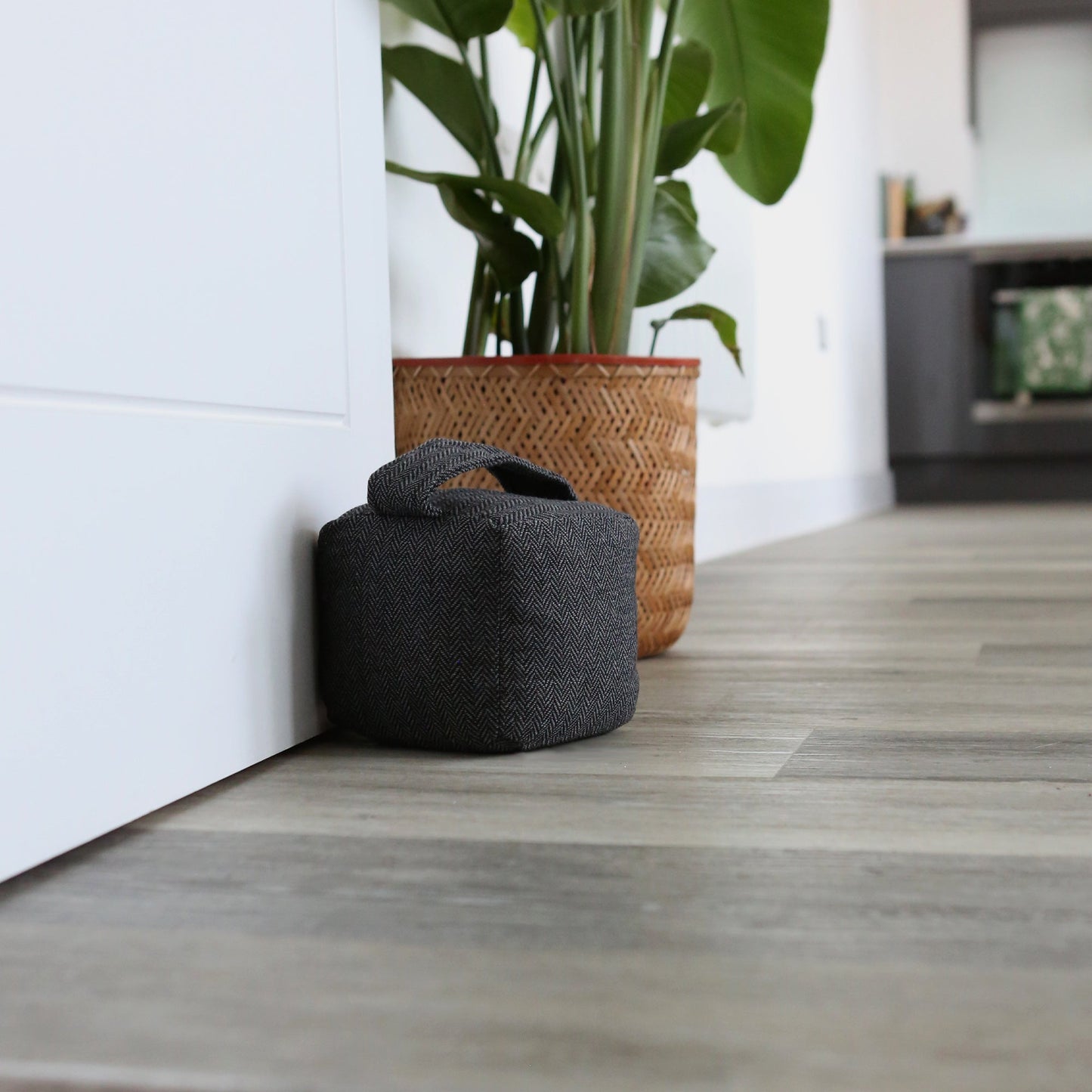 Herringbone Door Stop & Draught Excluder Set