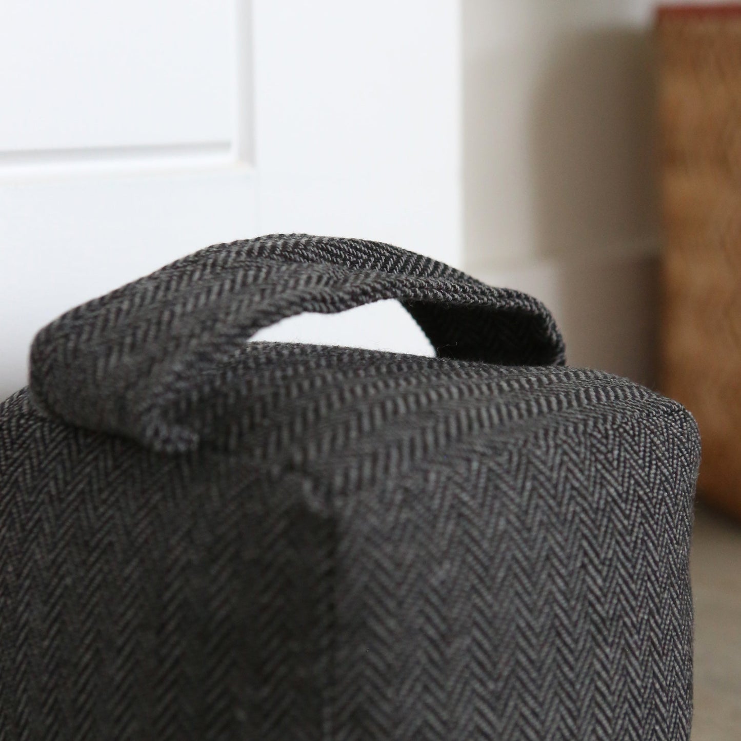 Herringbone Door Stop & Draught Excluder Set