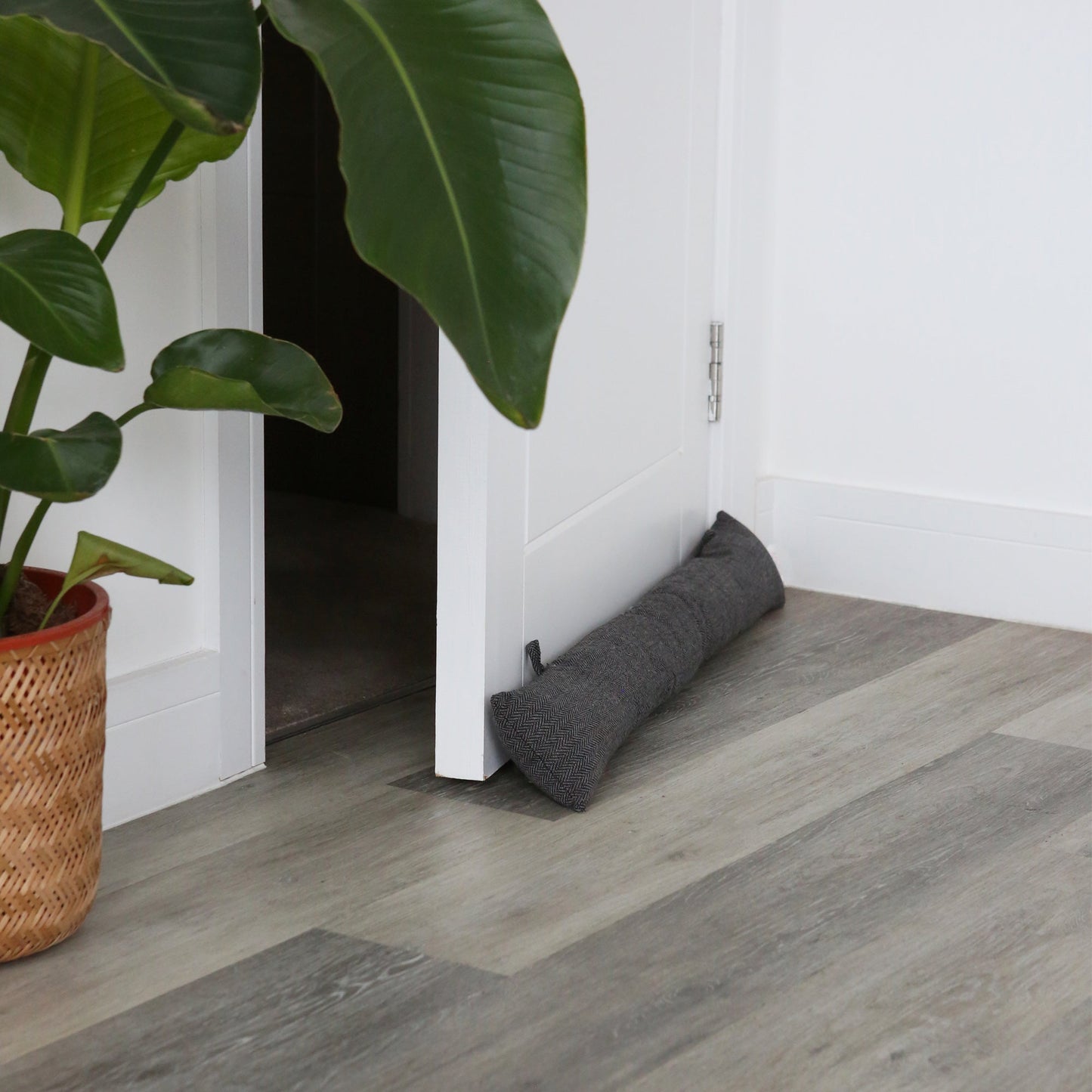 Herringbone Door Stop & Draught Excluder Set - Triangle