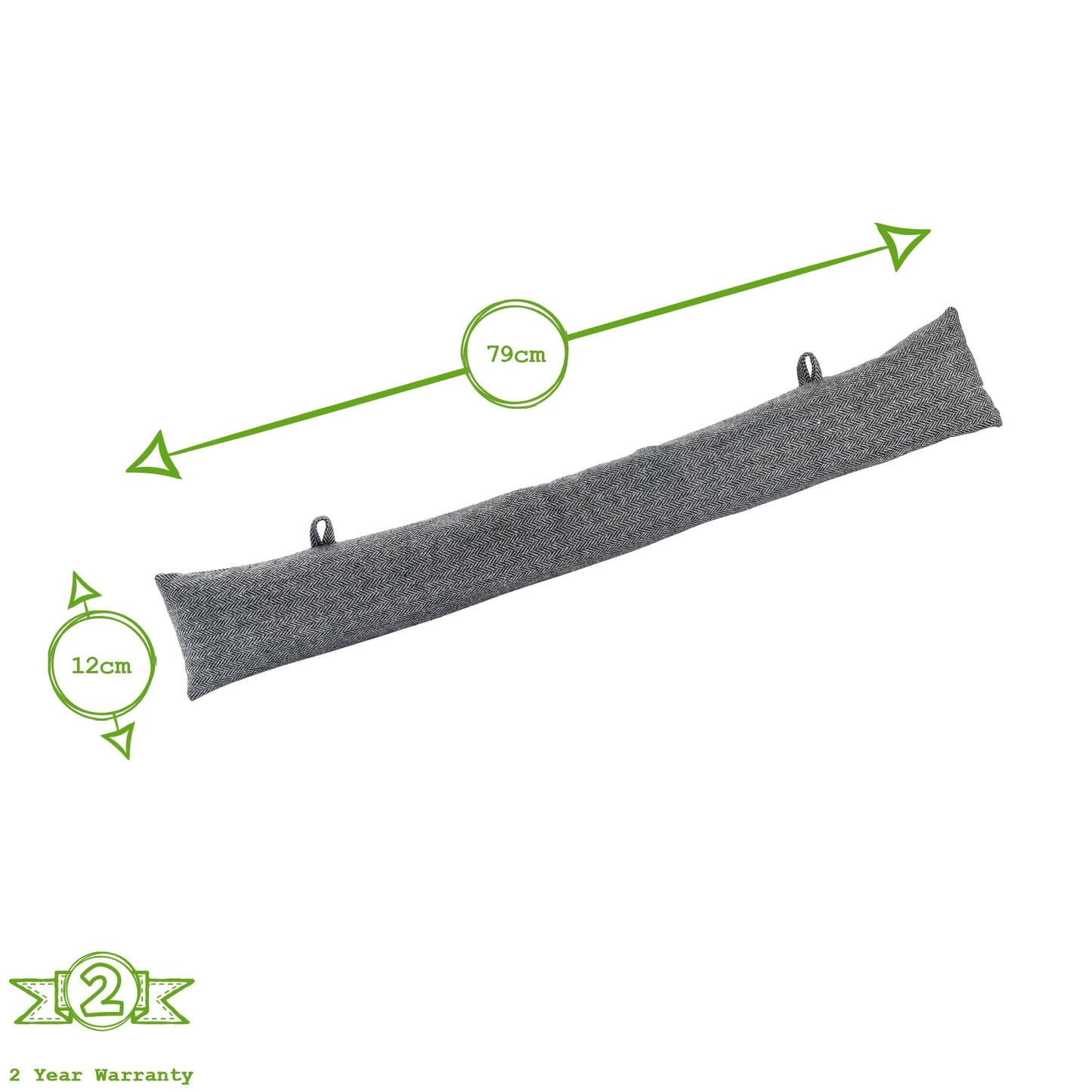 Herringbone Door Stop & Draught Excluder Set - Triangle