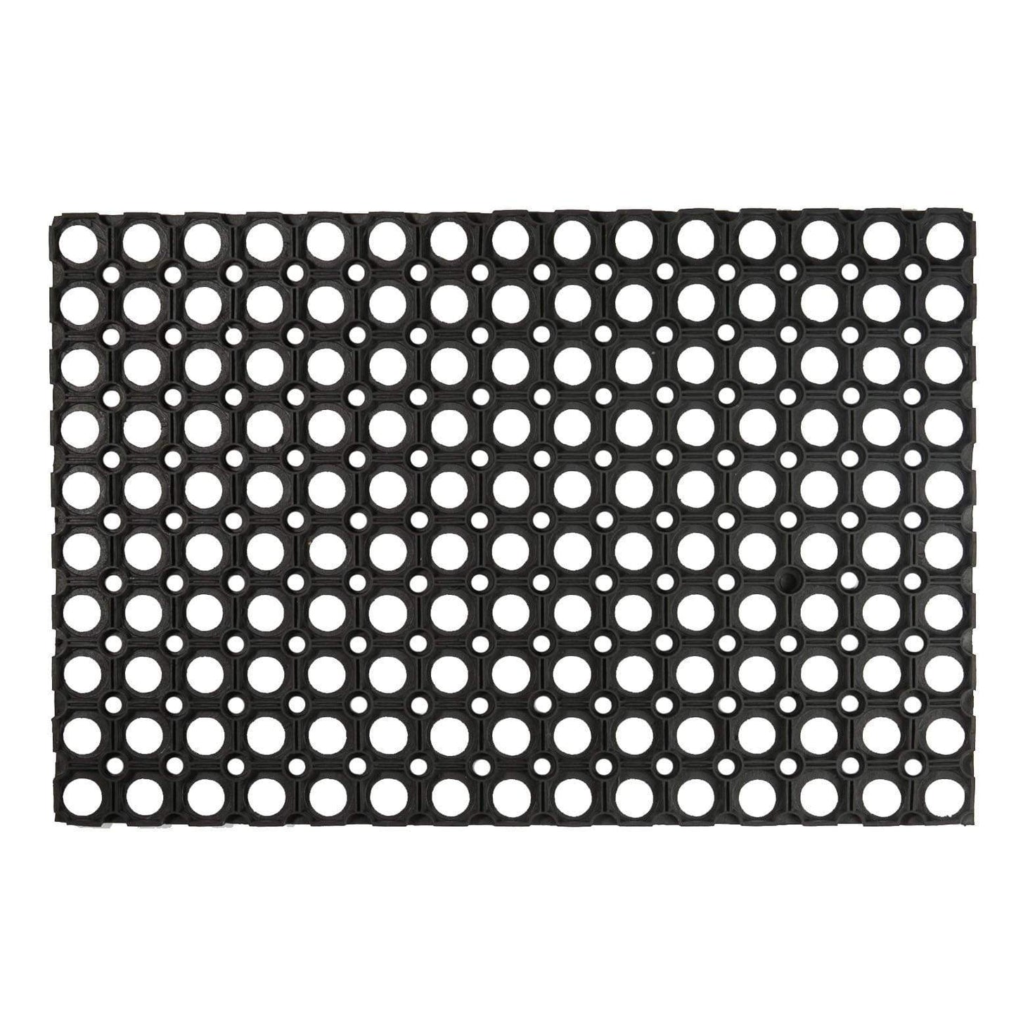 60cm x 40cm Black Heavy Duty Rubber Door Mat