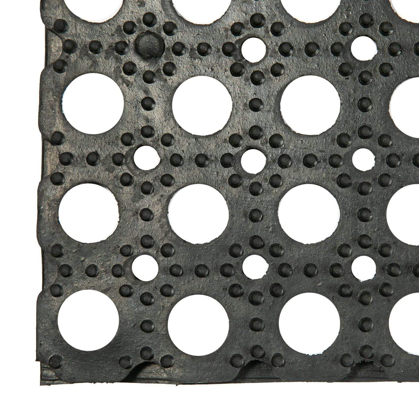 80cm x 60cm Black Heavy Duty Rubber Door Mat