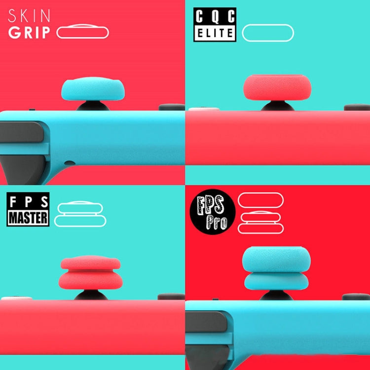 Left + Right Gamepad Rocker Cap Button Cover for Switch, For Switch(Blue + Magenta), For Switch(Green+Red), For Switch(Red), For Switch(Black)