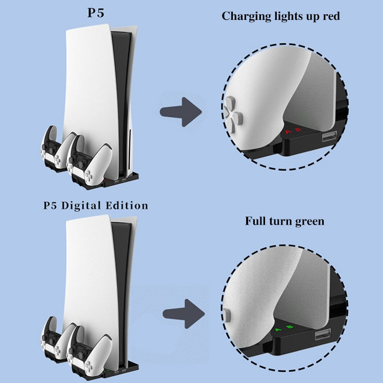 iplay HBP-269 For PS5 De / UHD Charging Stand Vertical Base Holder With Handle Charger, iPega HBP-269
