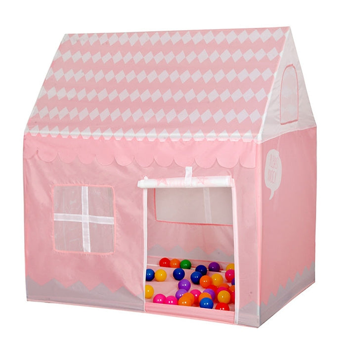 Household Children Printing Play Tent Small Game House with 50 Ocean Balls & Mat, with 50 Ocean Balls & Mat (Light Pink), with 50 Ocean Balls & Mat (Black White), with 50 Ocean Balls & Mat (Pink), with 50 Ocean Balls & Mat (Green)