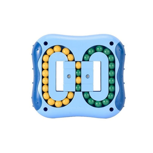 4 PCS  Rotating Magic Beans Decompression Educational Toys Children Fingertip Magic Cube Toys, (Blue)