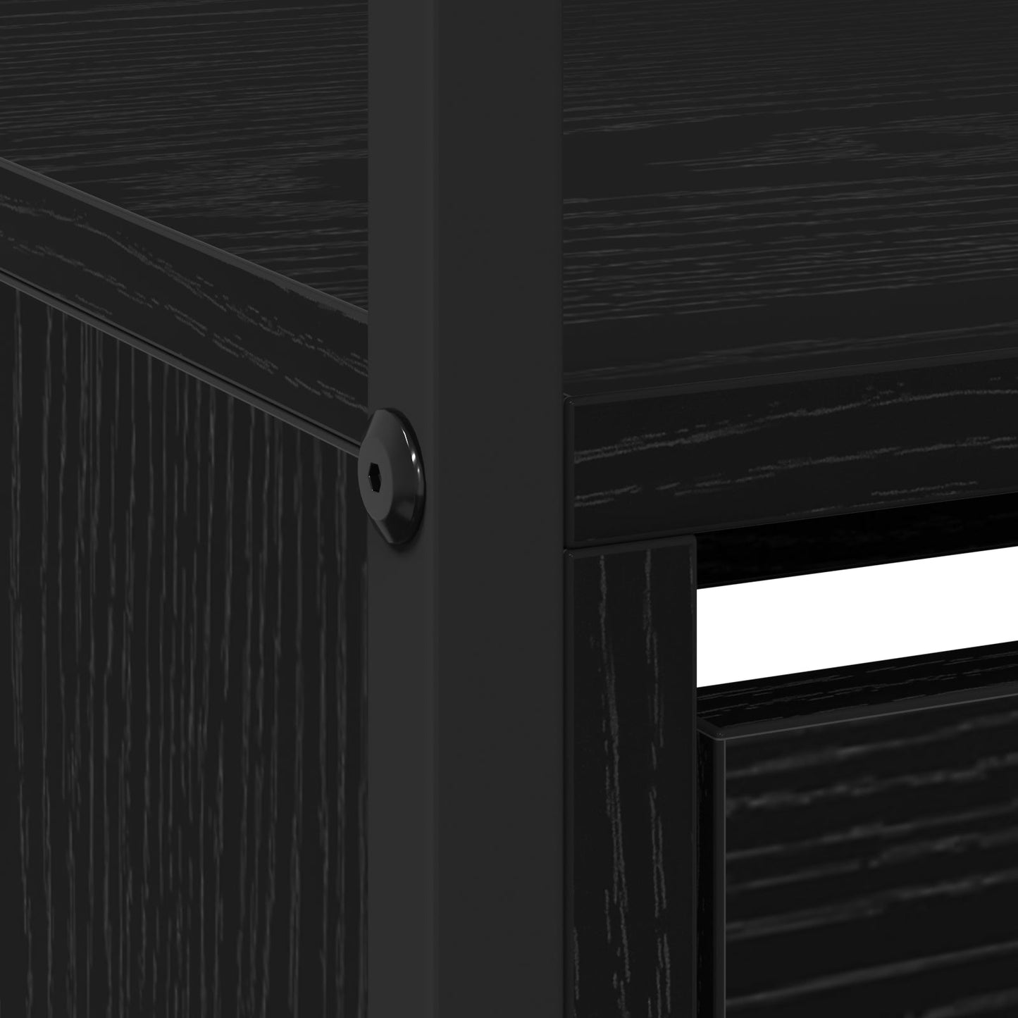 Shoe Cabinet with 4 Flip-Drawers Black Oak 100x34x112 cm