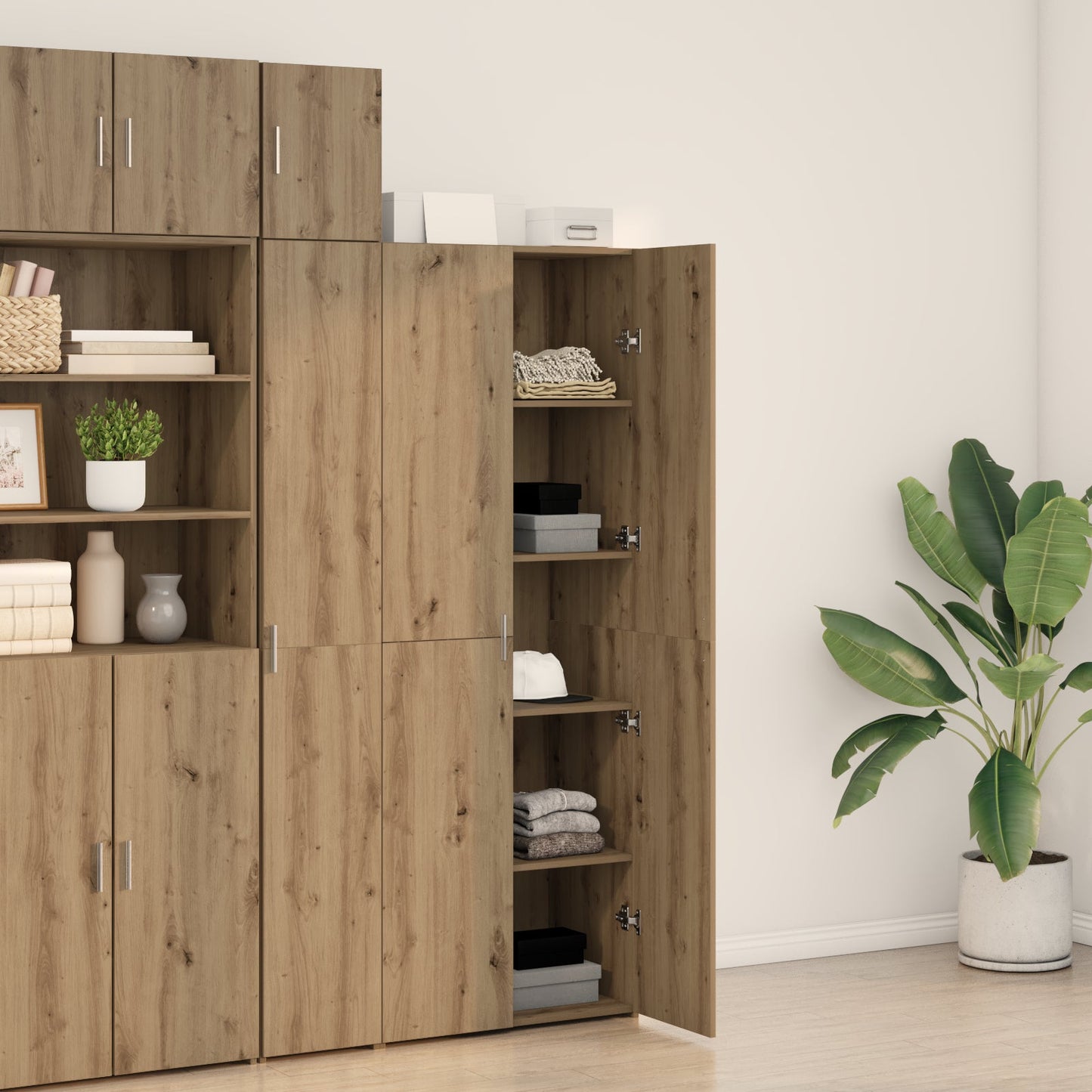 Highboard Artisan Oak 70x42.5x185 cm Engineered Wood