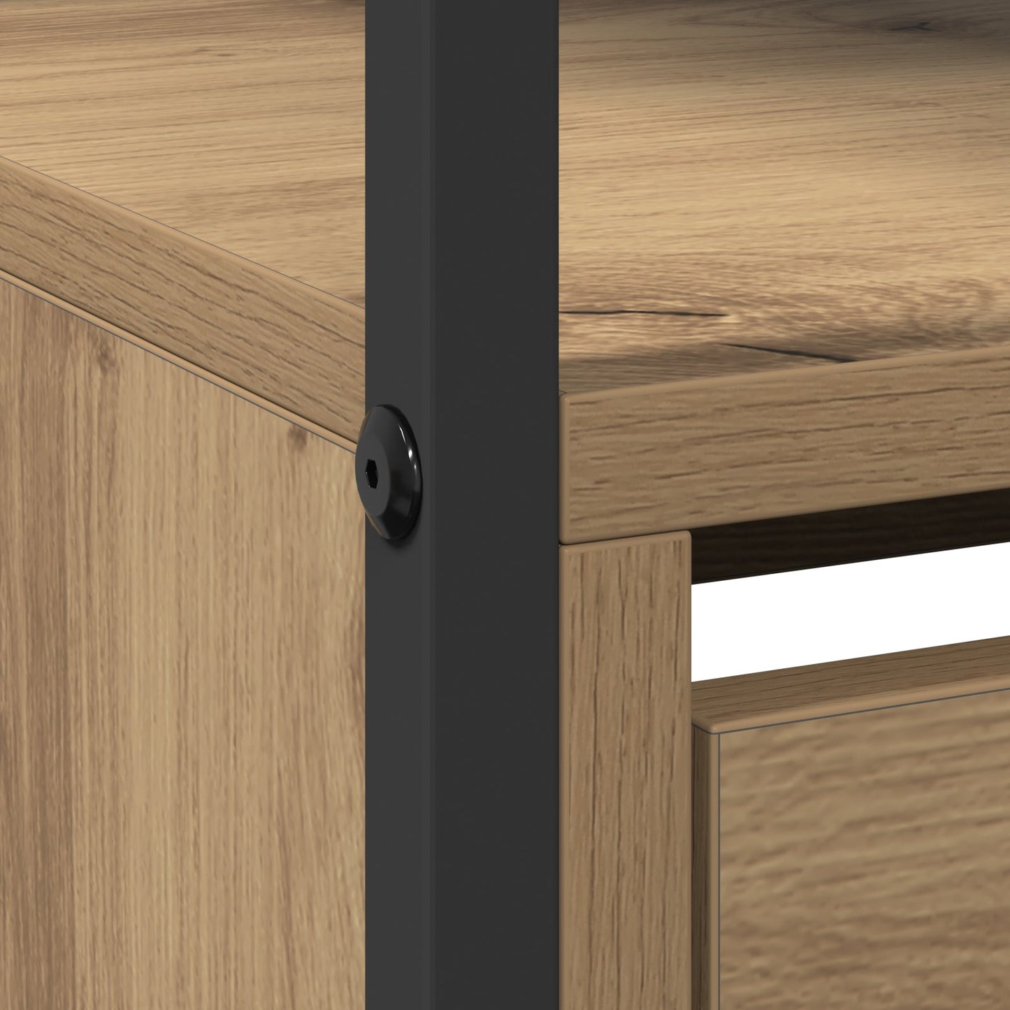 Shoe Cabinet with 4 Flip-Drawers Artisan Oak 100x34x112 cm
